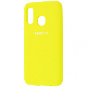 Silicone Cover Full Protective Samsung Galaxy A20/A30 (A205F/A305F) yellow  